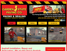 Tablet Screenshot of gardenstatepaving.com